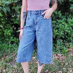 All Saints Cropped Wide Leg Jeans